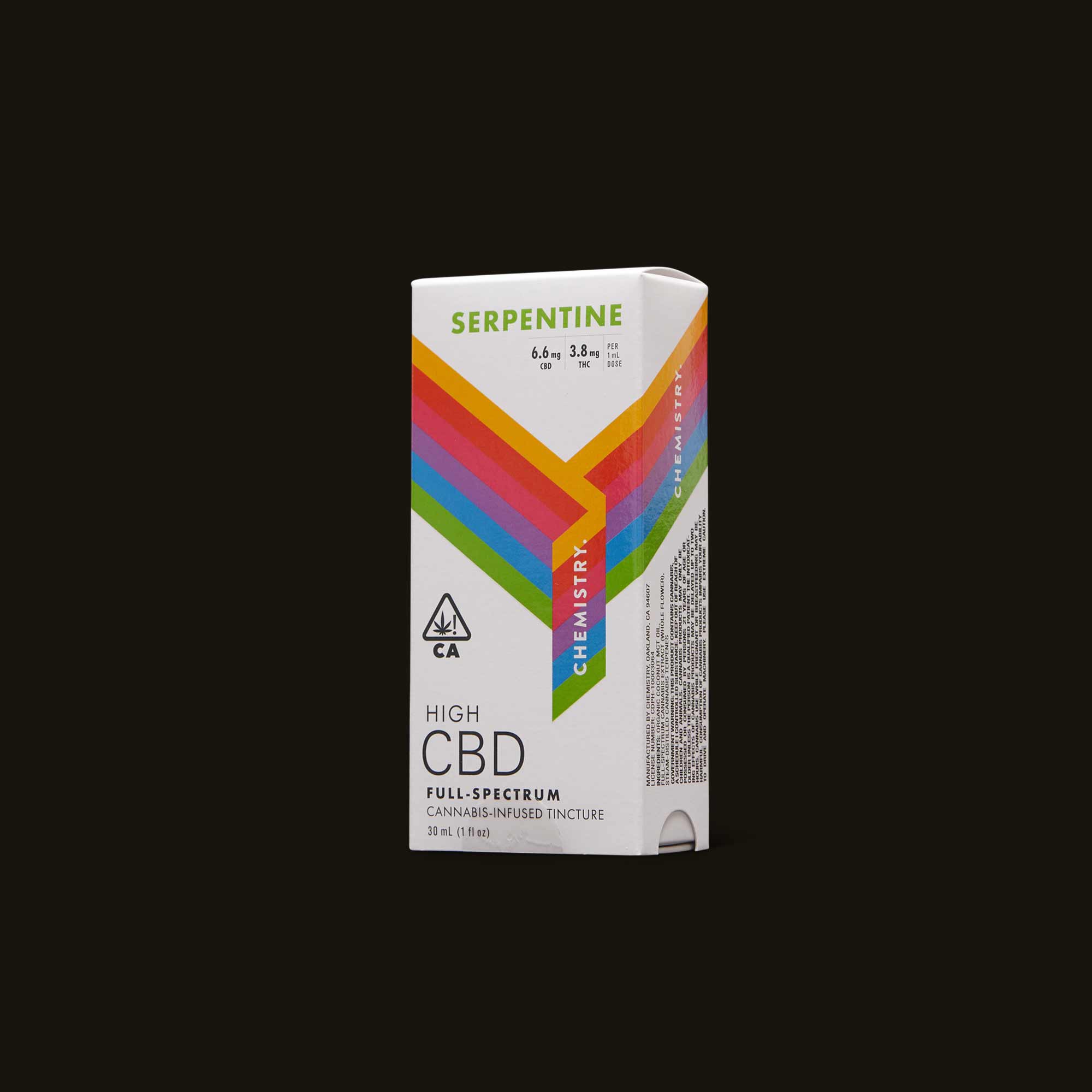 Chemistry-Serpentine-High-CBD-Tincture-Side-Box-CA-1595-732605