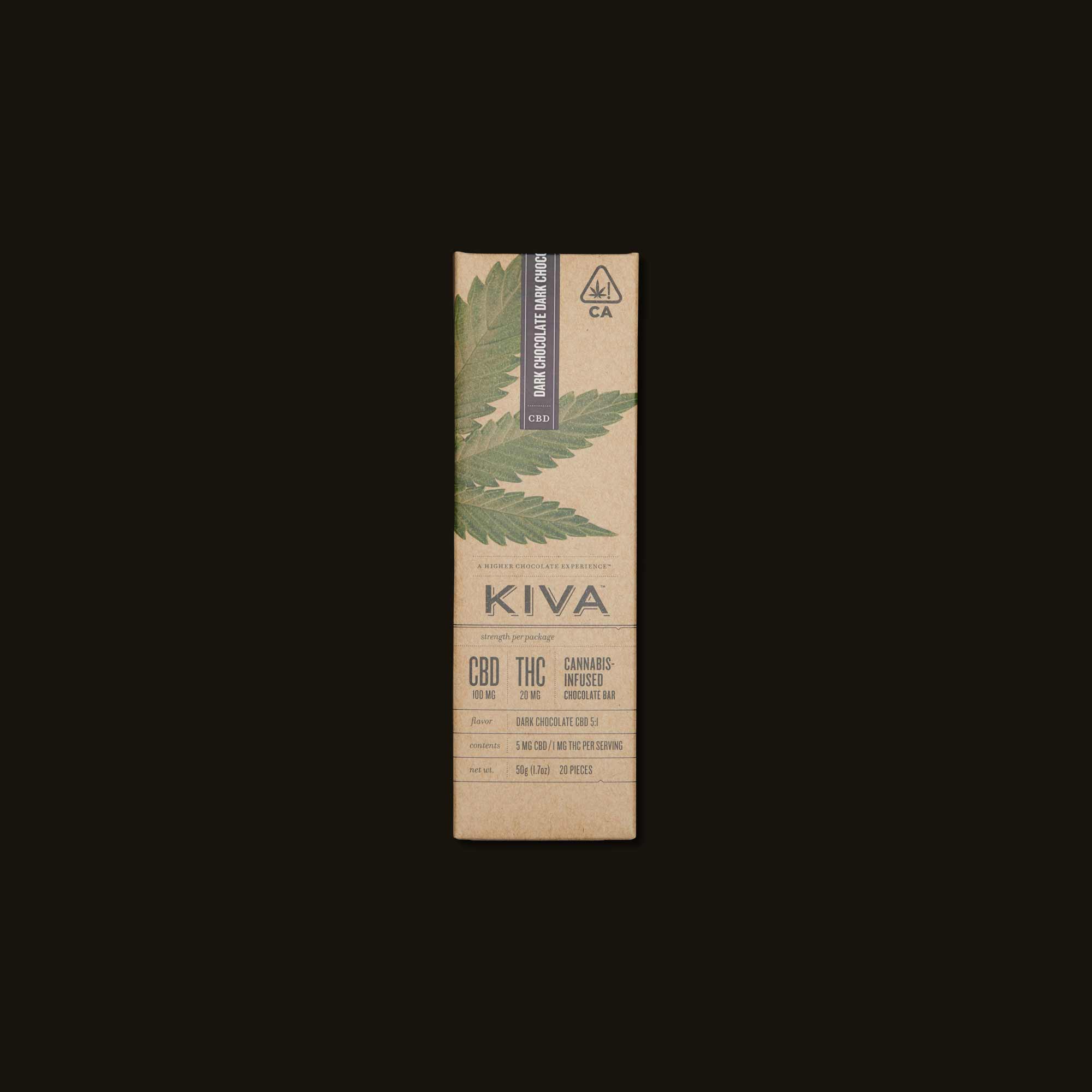 Kiva-Dark-Chocolate-CBD-Bar-Box-Front-CA-1576-793370