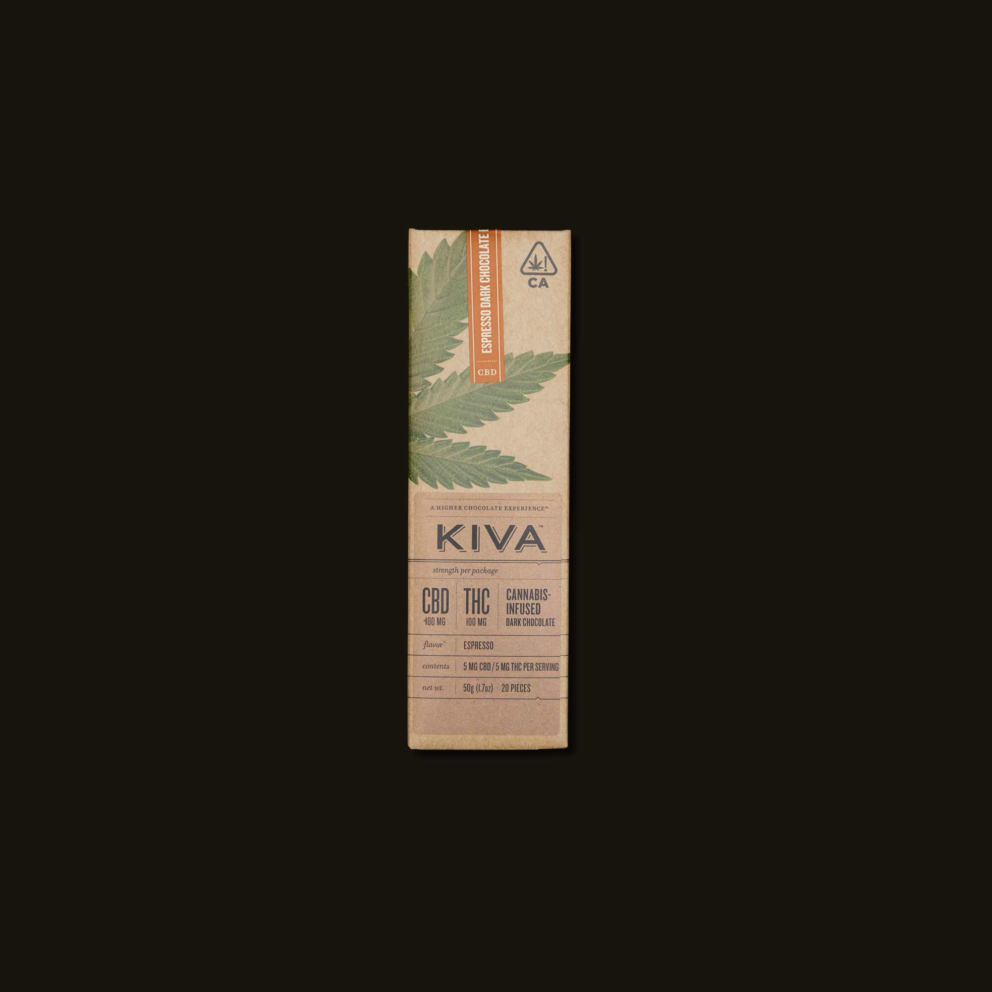 Kiva-Espresso-Dark-Chocoloate-CBD-Bar-Box-Front-CA-1628-793381