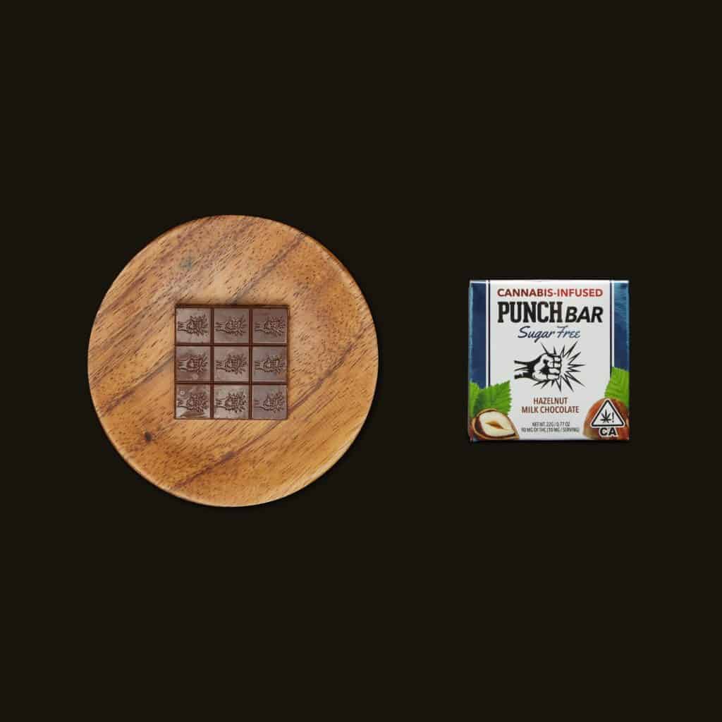 THC Edibles - PUNCH BAR Sugar Free Hazelnut Milk Chocolate