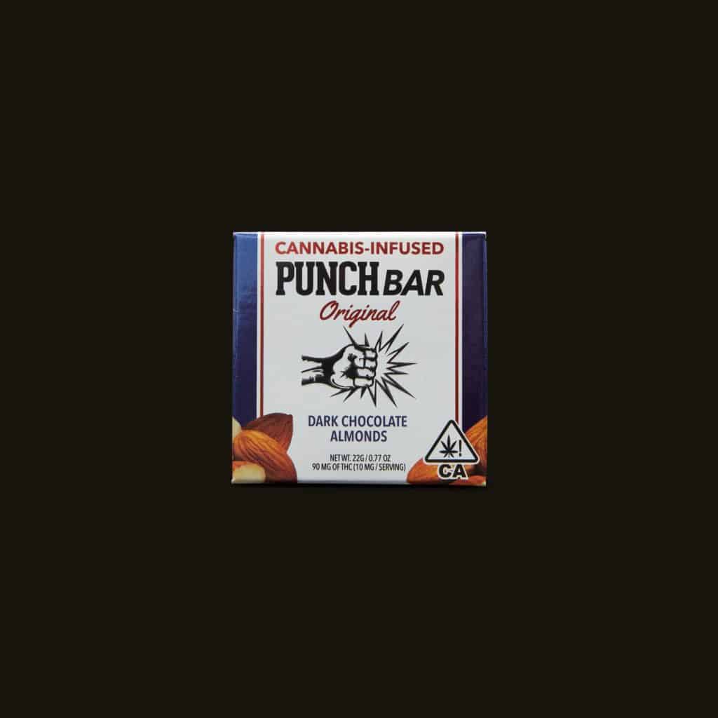 THC Edibles - PUNCH BAR Dark Chocolate Almond