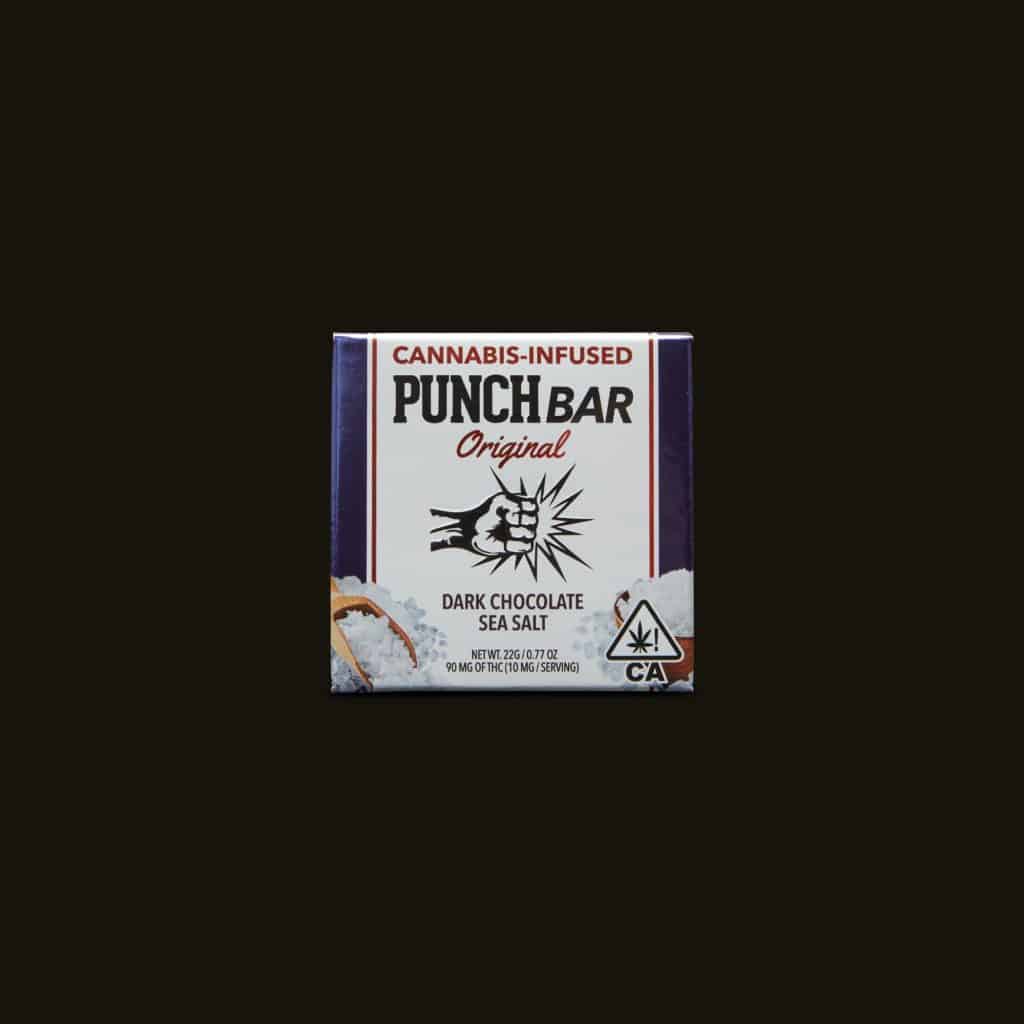 THC Edibles - PUNCH BAR Dark Chocolate Sea Salt