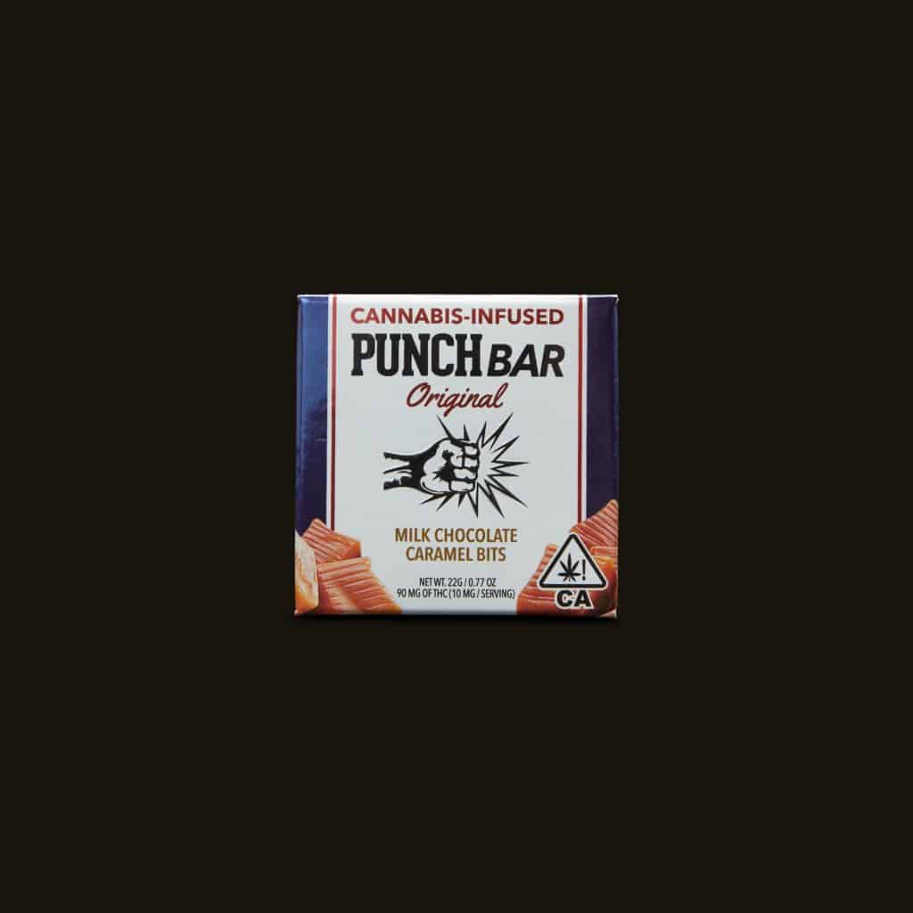 THC Edibles - PUNCH BAR Milk Chocolate Caramel Bits