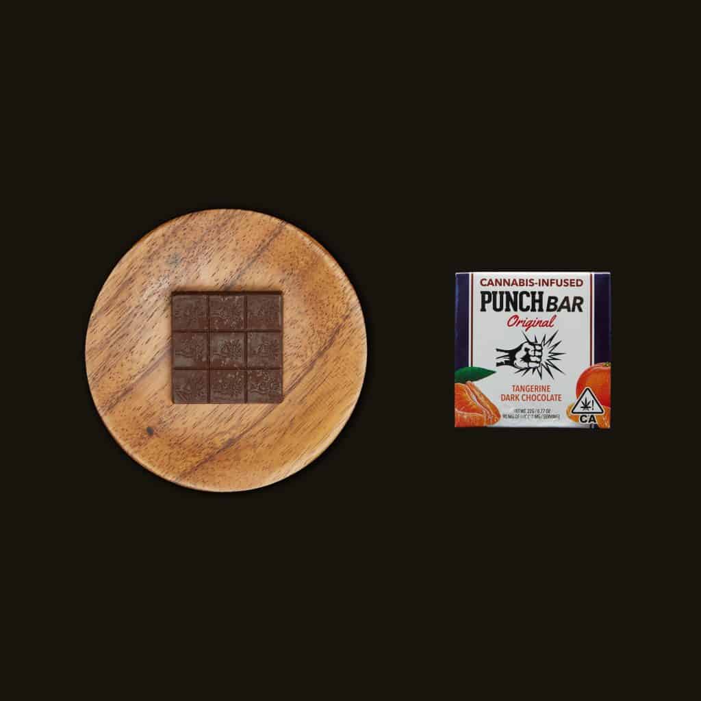 THC Edibles - PUNCH BAR Tangerine Dark Chocolate