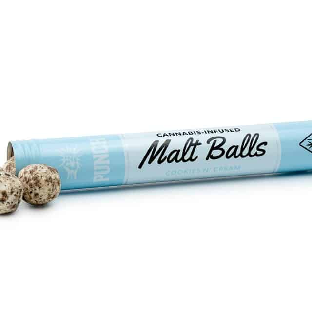 THC Edibles - Cookies N' Cream Malt Balls