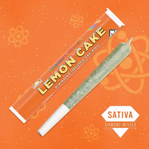 THC - Lemon Cake Diamond Live Resin Infused Pre-Roll