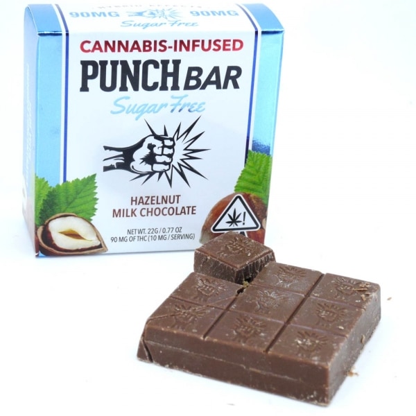 THC - Edibles - PUNCH BAR Sugar Free Milk Chocolate